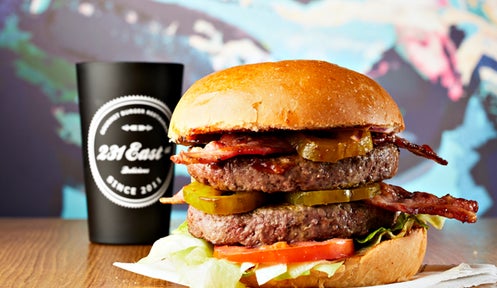 231 East Street - double bacon burger